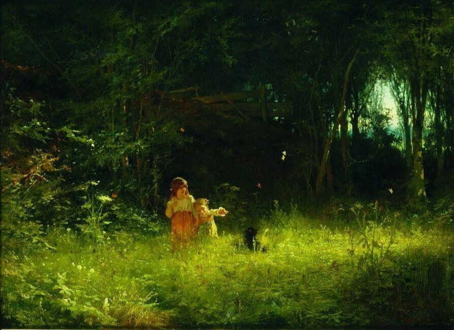 Иван Крамской - Дети в лесу - 1887.JPG